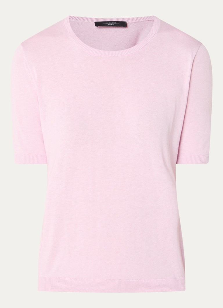 MaxMara Zibetto fine knit top in silk blend