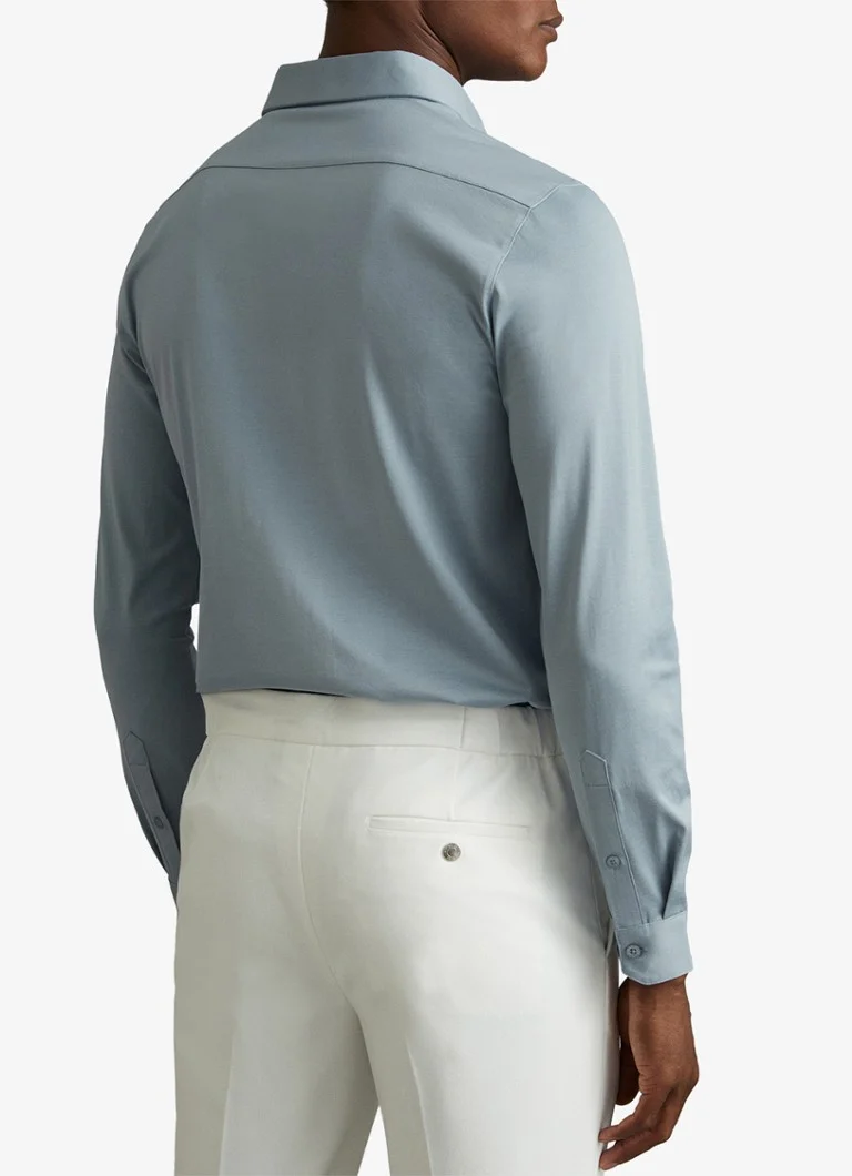 Reiss mercerizált, karcsúsított jersey ing