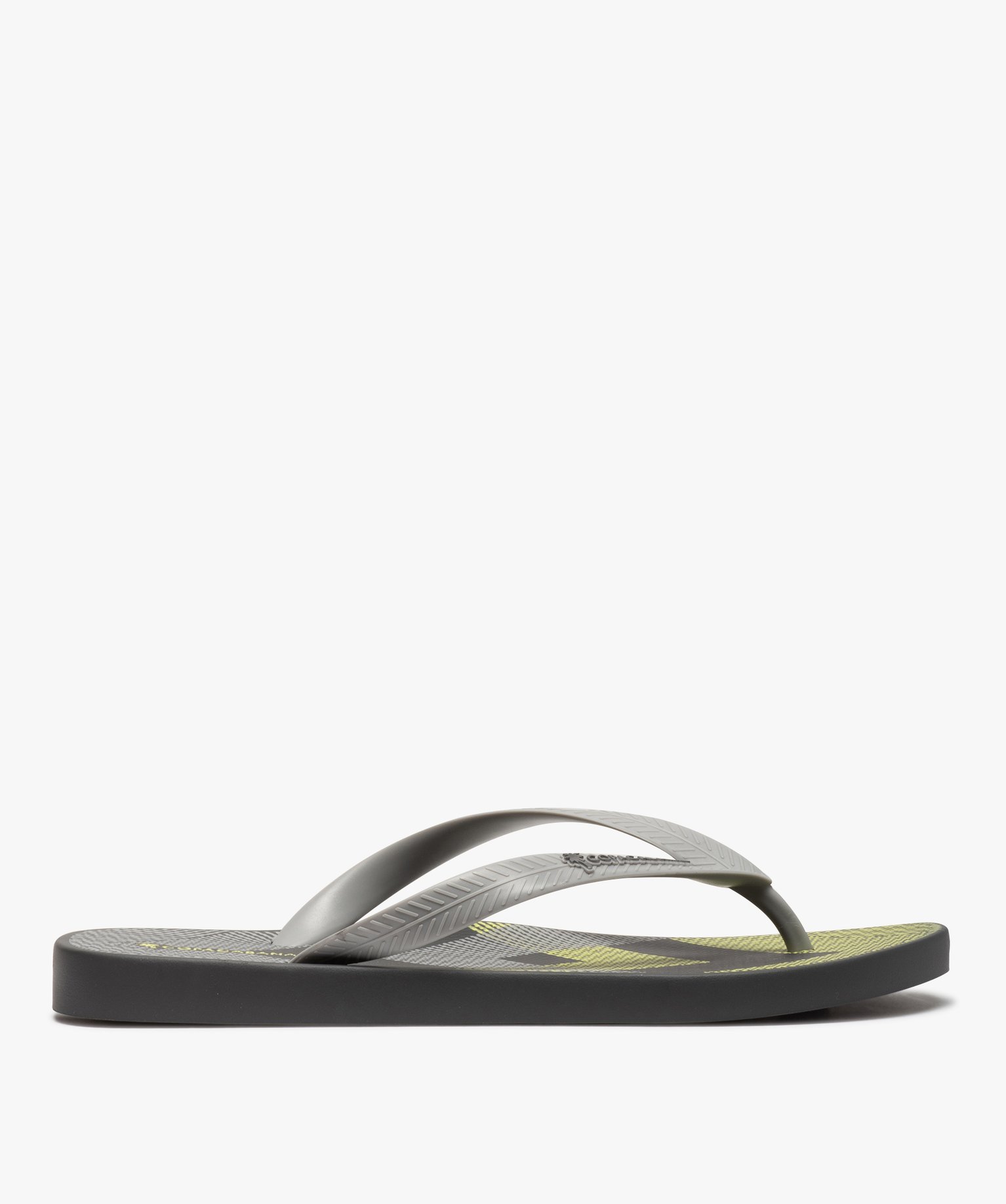 Tongs homme décor graphique - Copacabana gris | GEMO