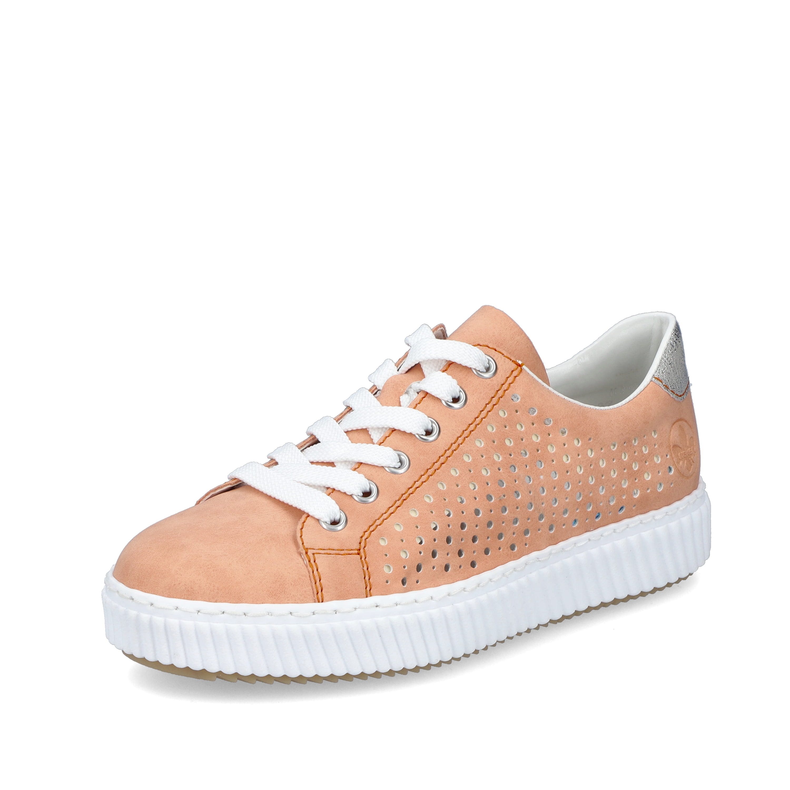 Rieker Damen Sneaker Low pastellorange