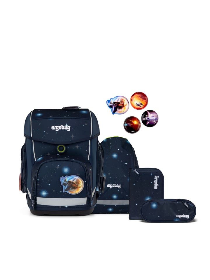 Ergobag Grundschulranzen-Set CUBO KoBärnikus 5-tlg. in Blau günstig kaufen onesize
