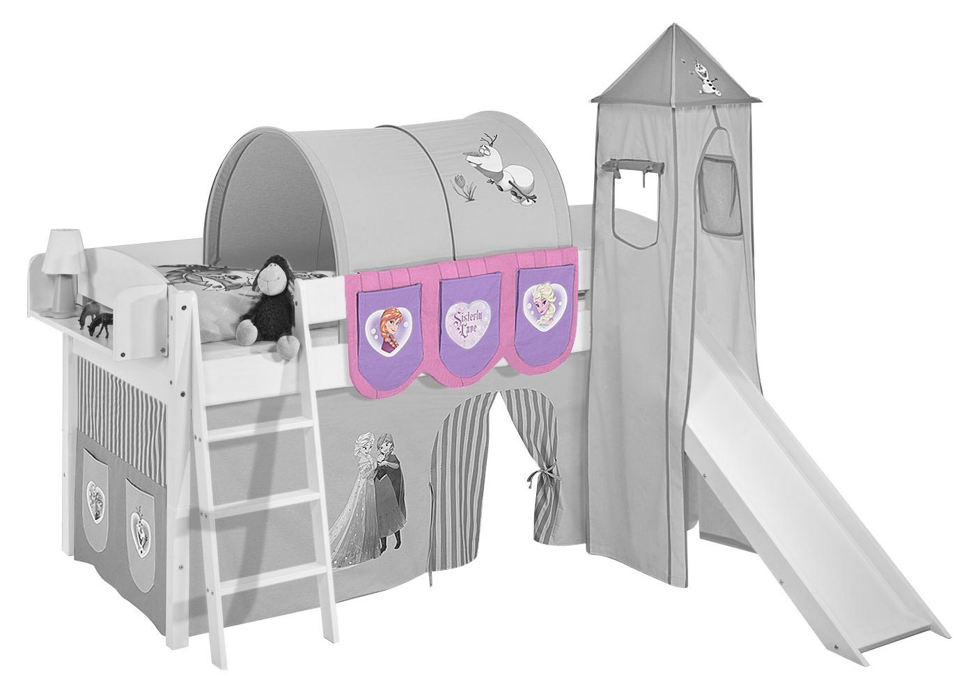 Lilokids Betttasche Hängetaschen Betttaschen Frozen - die Eiskönigin Lila - für Hochbett, Spielbett und Etagenbett - LILOKIDS, 100% Baumwolle
