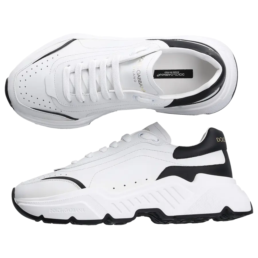 Dolce & Gabbana - Sneaker low DAYMASTER Nappaleder - weiß