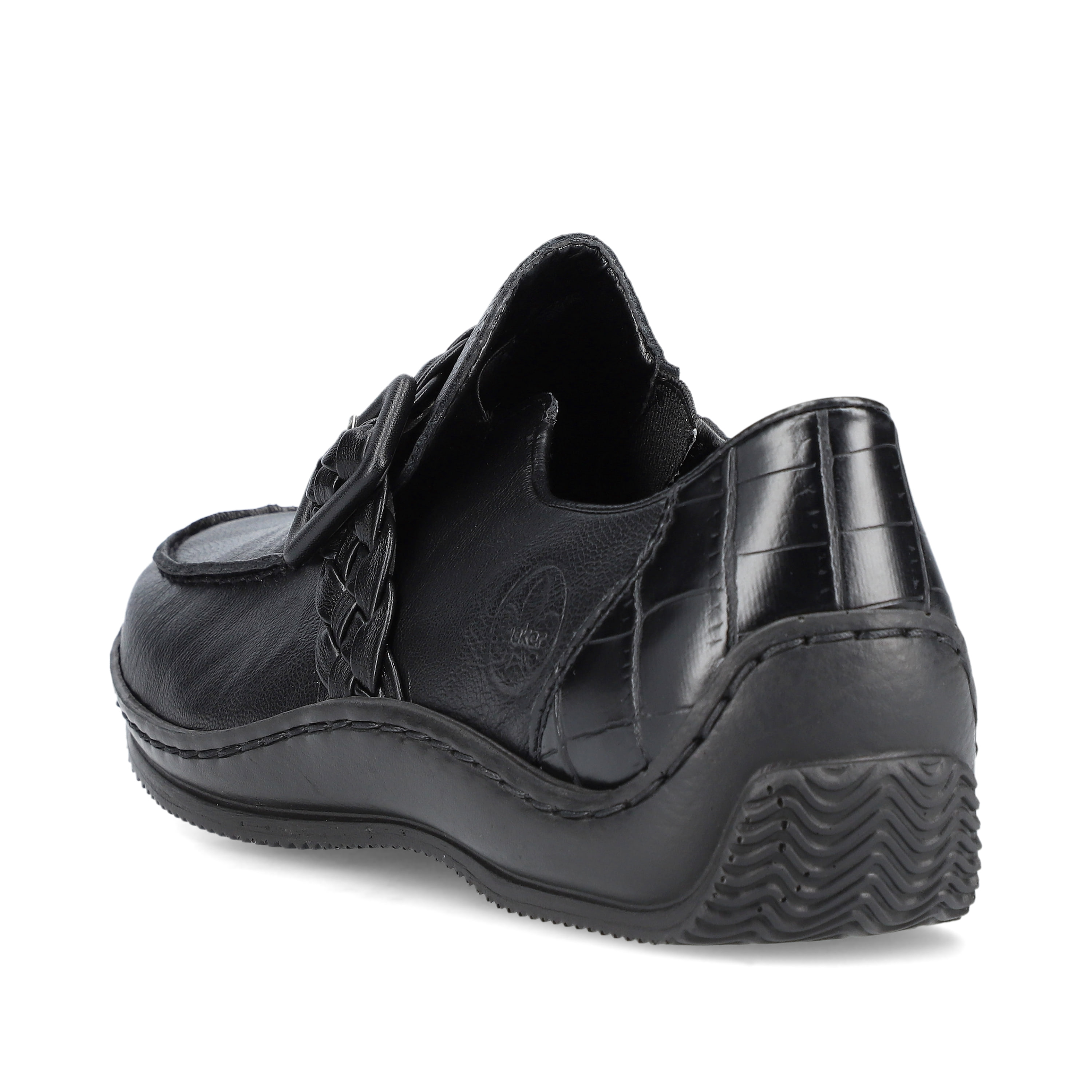 Rieker Damen Slipper mitternachtsschwarz