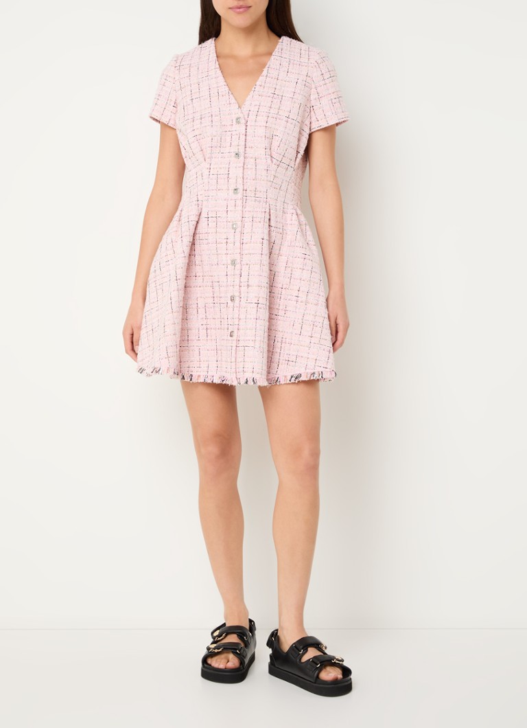 Robe-blouse Maje Mini en tweed et lurex