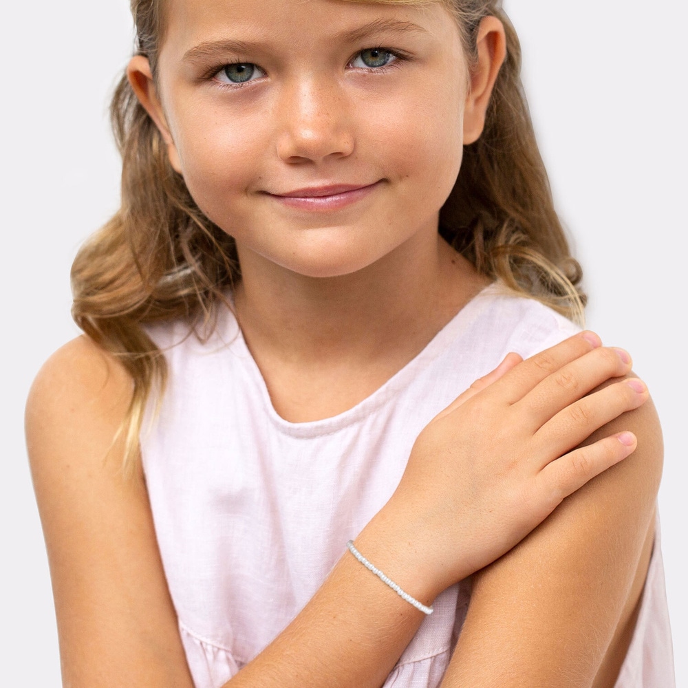 Elli Elli Bracelet Enfants Tendance intemporel avec perles synthétiques en argent ster Bracelet