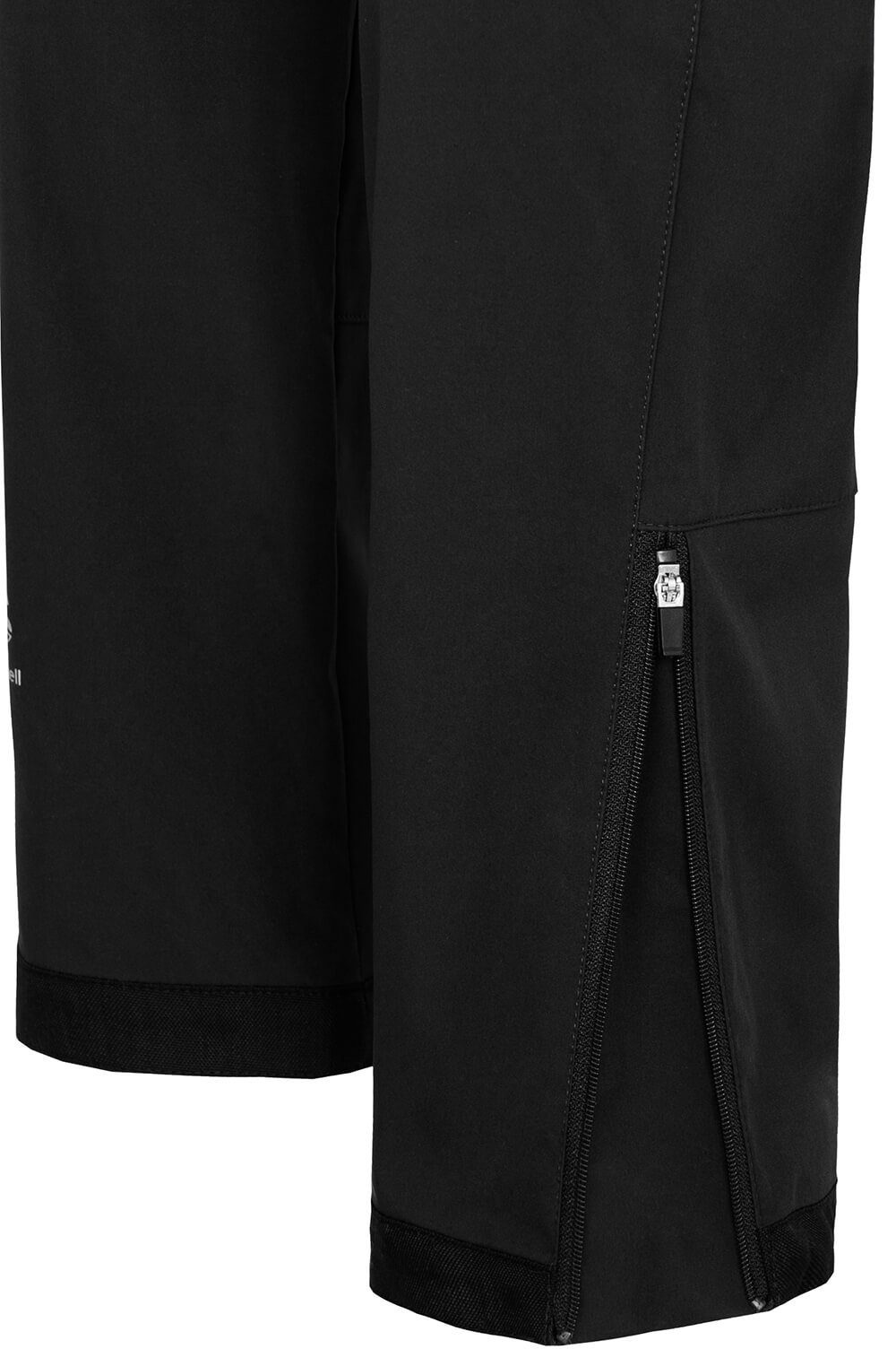 Bergson Outdoorhose TESSE COMFORT (slim) Damen Softshellhose, winddicht, strapazierfähig, Kurzgrößen, schwarz