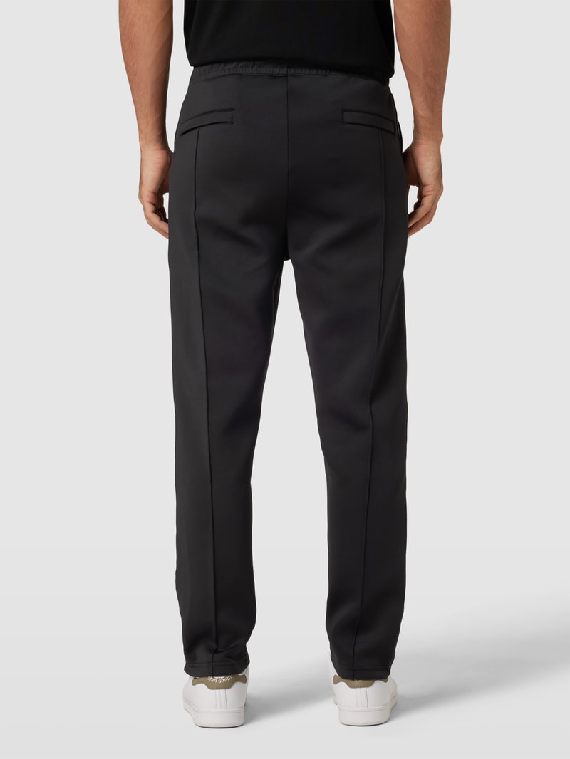 Sweatpants mit Label-Stitching in schwarz
