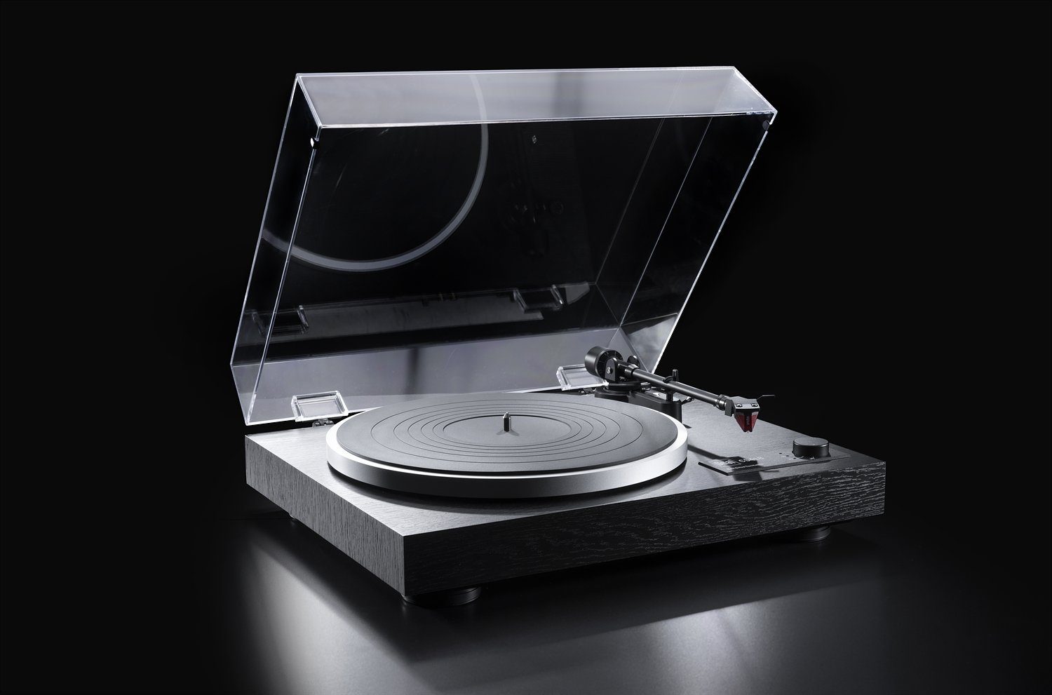 Dual CS 418 Plattenspieler (Riemenantrieb, manuell, abschaltbarer Phono-Vorverstärker, schwarz)