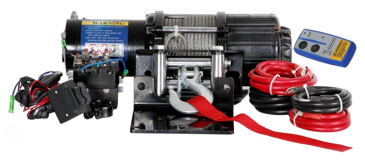 Berger & Schröter Profi- Seilwinde 12V mit Stahlseil