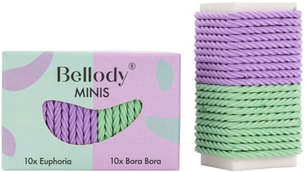 Bellody Mini Haargummis Mint & Violet - Mischpaket Haargummi