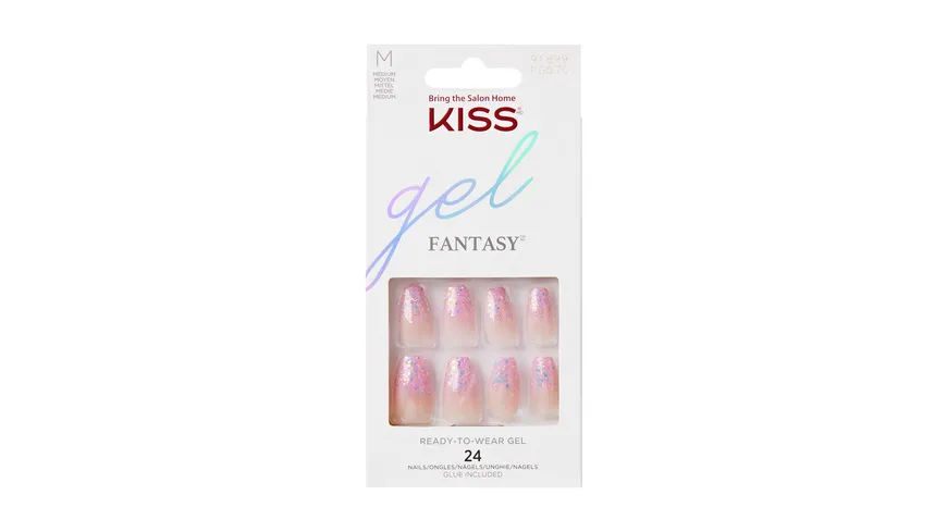 KISS Gel Fantasy Nails FG07C - rosa