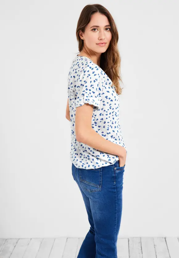 CECIL Bluse mit kurzer Knopfleiste