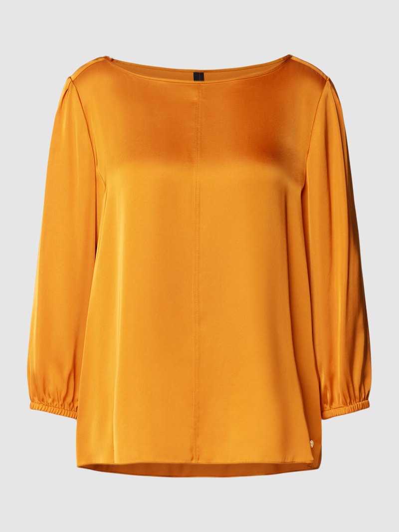 Blusenshirt aus Viskose mit 3/4-Arm in orange
