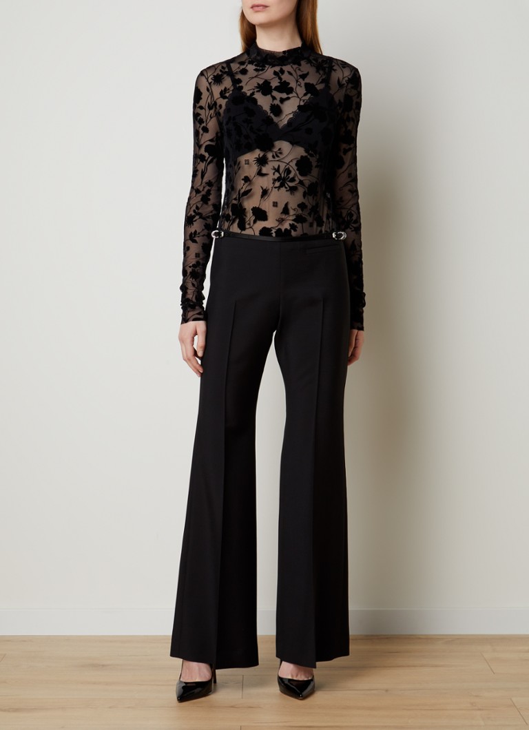 Givenchy Mesh body with flock print