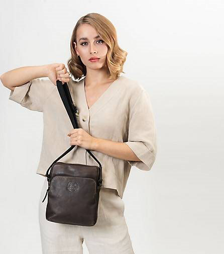 FARMHOOD Nashville Umhängetasche Leder 22 cm