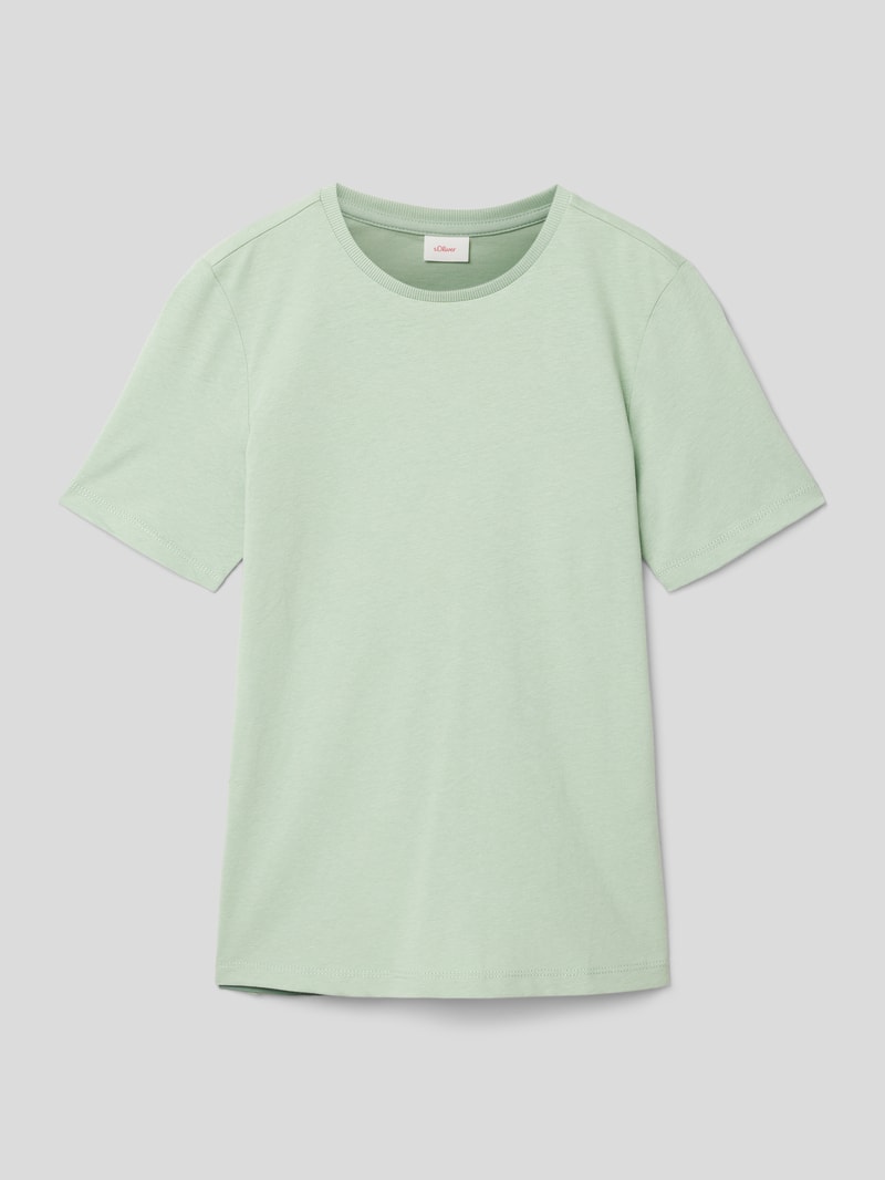 T-Shirt mit Motiv-Print in lindgrün