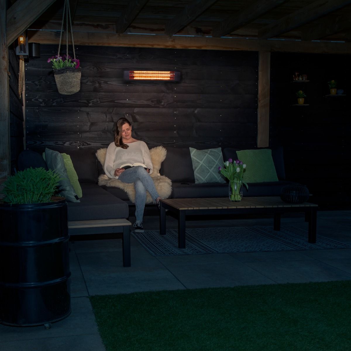 VONROC Marsili Compact 2000 Watt Terrassenheizung