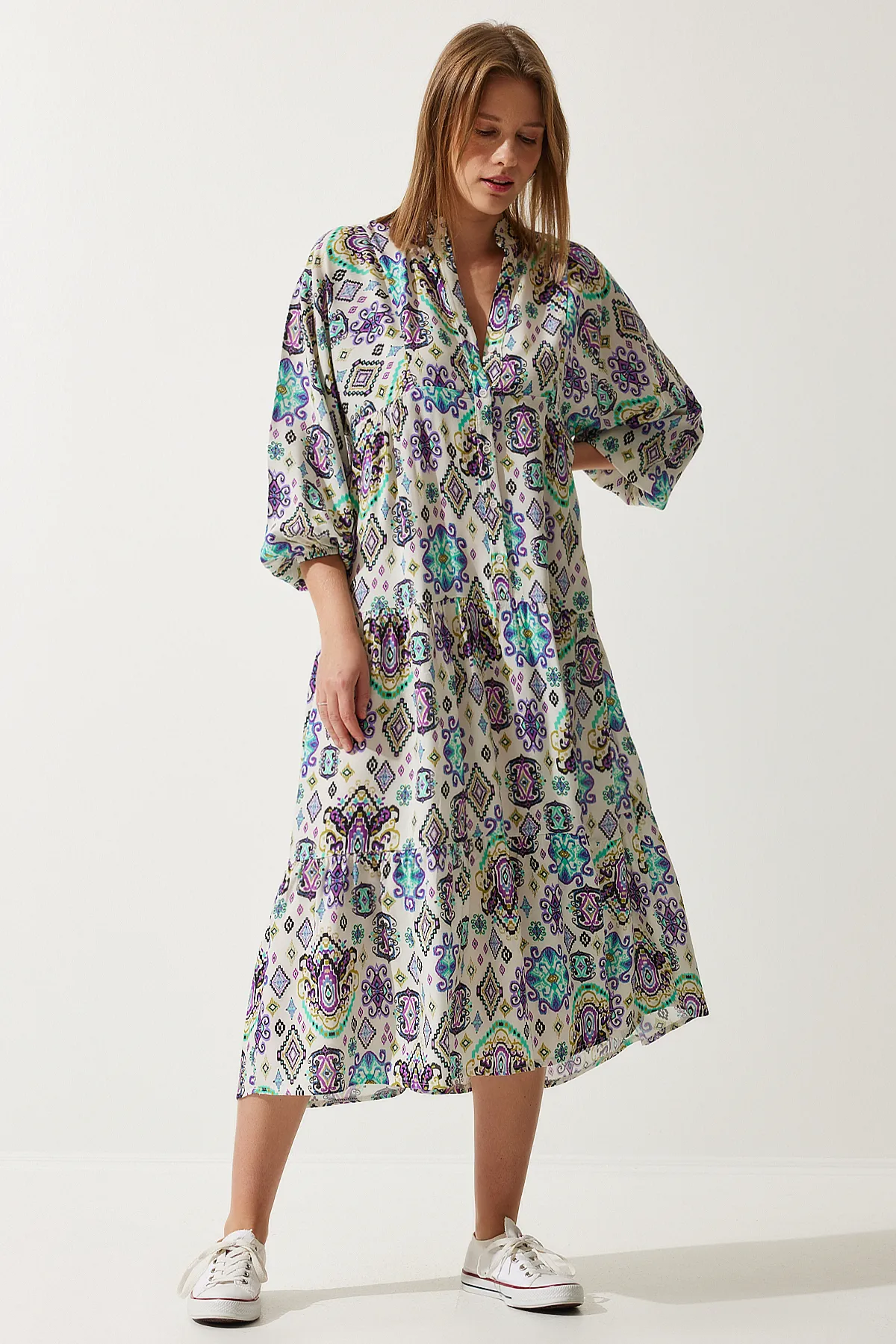 Happiness İstanbul  Kleid - Beige - A-Linie