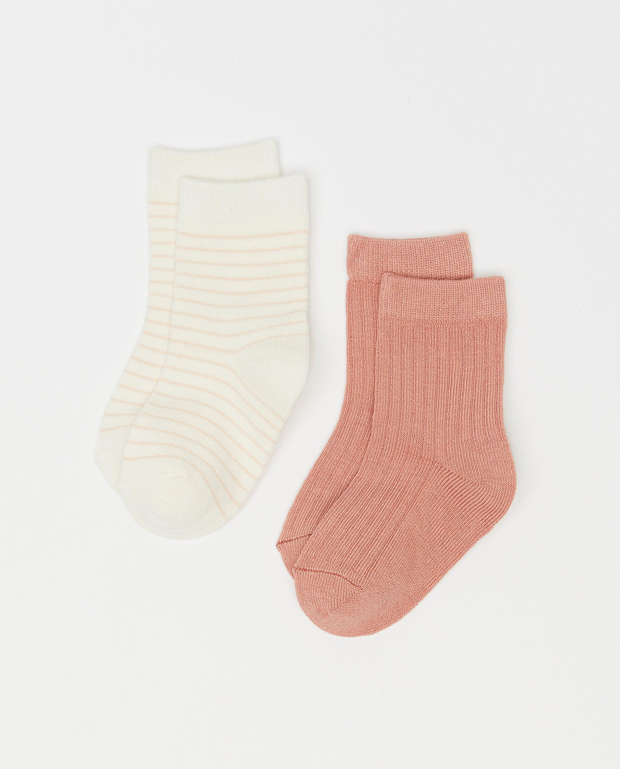 Cuddles and Smiles Set med 2 par strumpor rosa