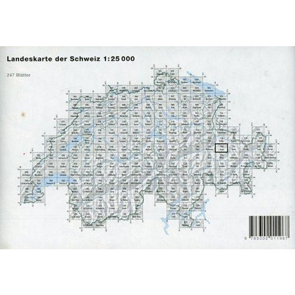 Swisstopo 1 : 25 000 Arosa - Wanderkarte