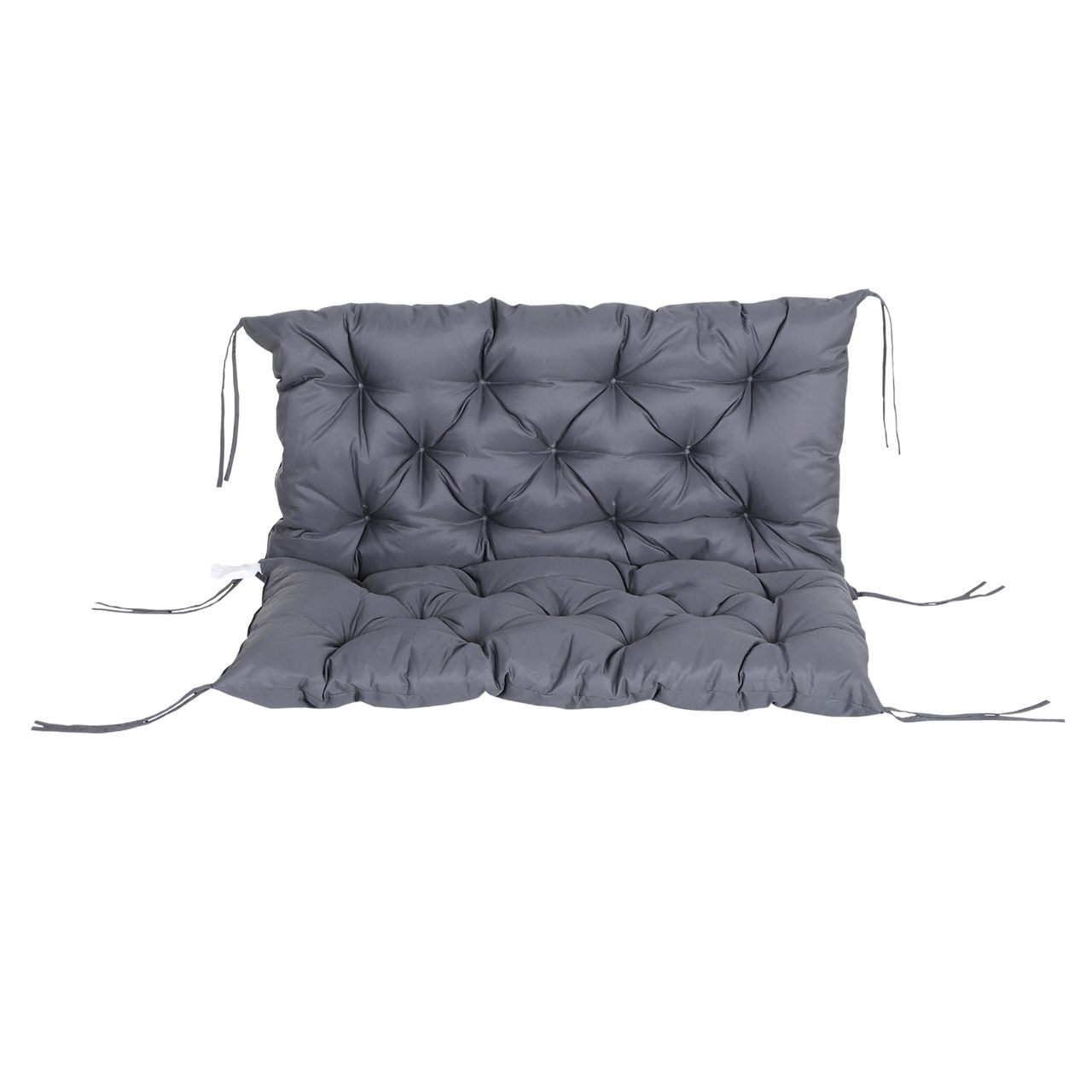Outsunny Bankauflage Sitzkissen Rückenkissen für Sitzbank 100x98x8 cm