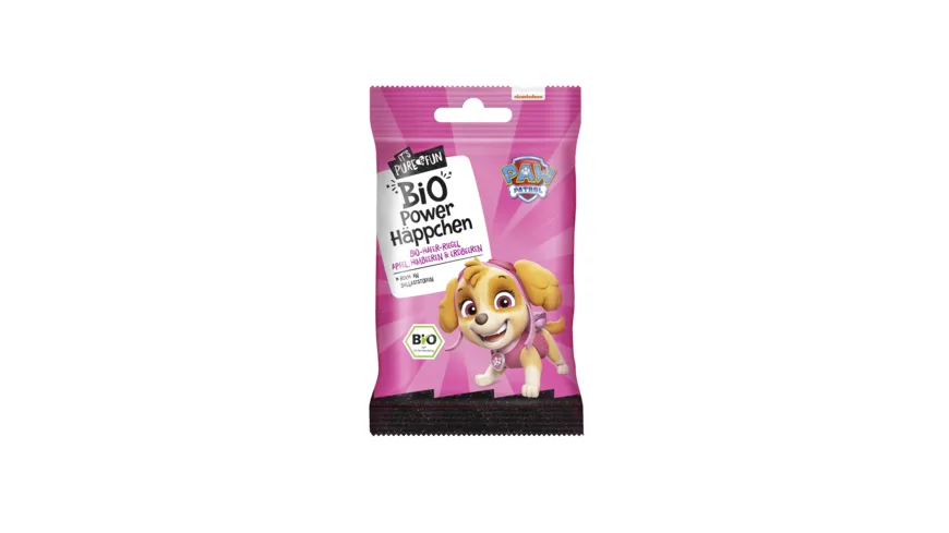 PURE&FUN Bio Power Häppchen Paw Patrol pink 40 g