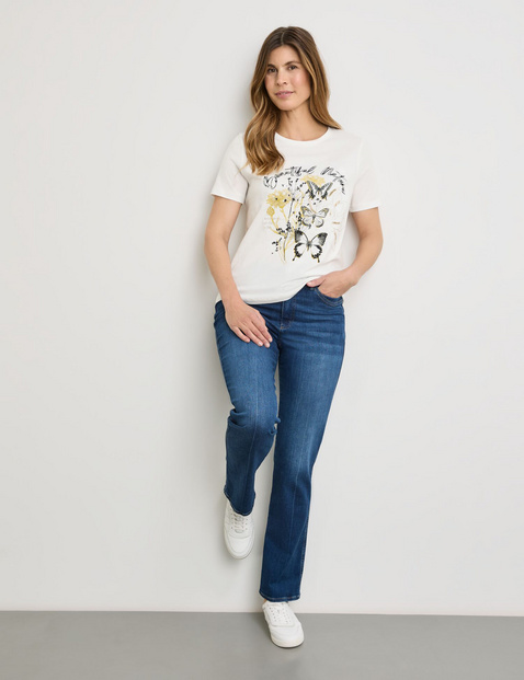 T-Shirt mit platziertem Frontprint