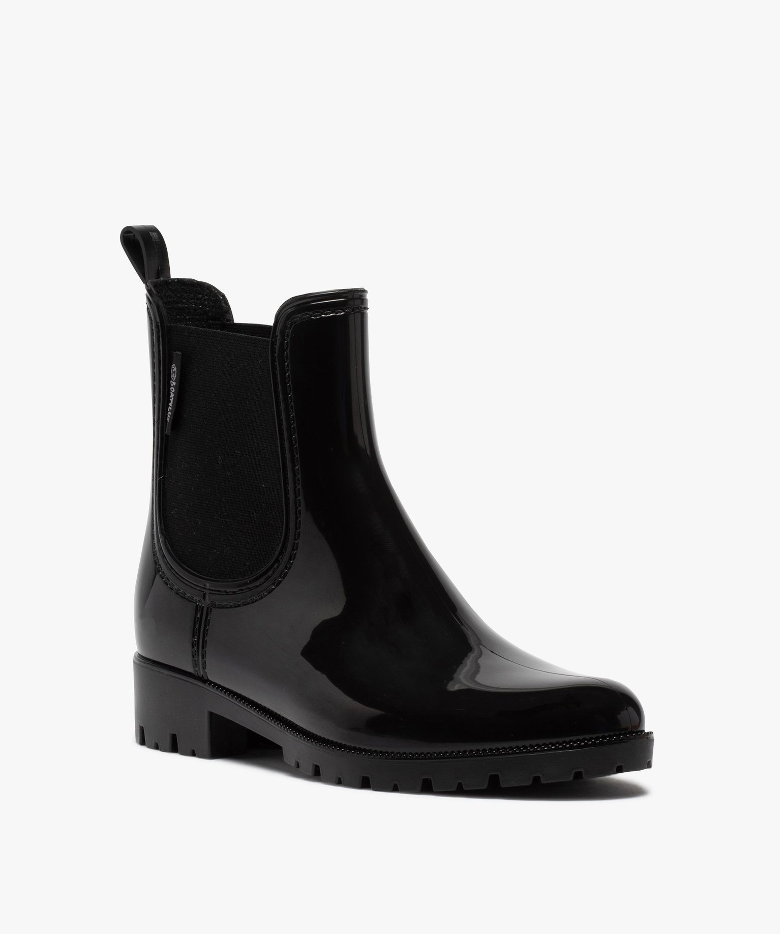 Boots de pluie femme style chelsea unis - Boatilus noir | GEMO