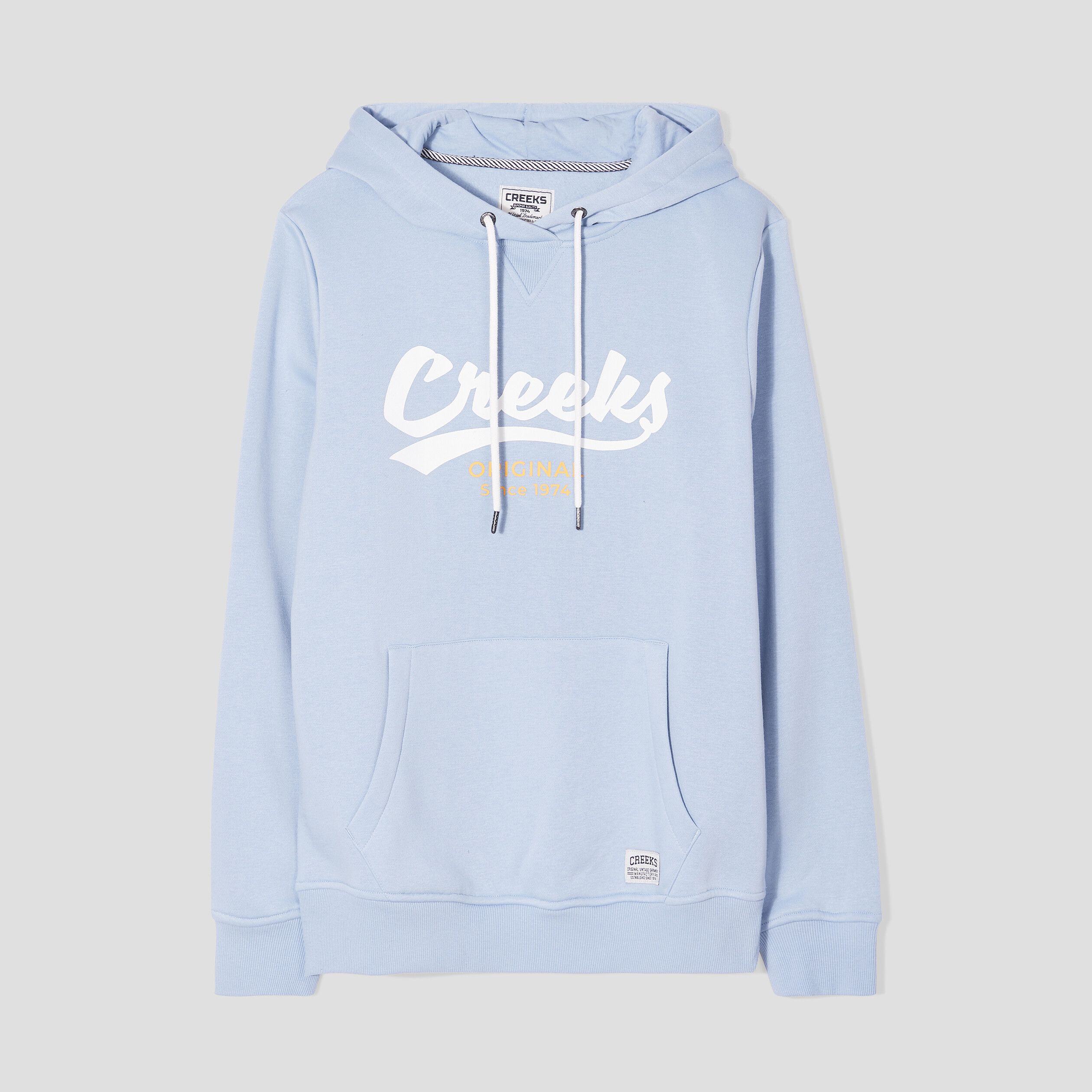 Sweat à capuche hoodie Creeks bleu ciel homme | La Halle
