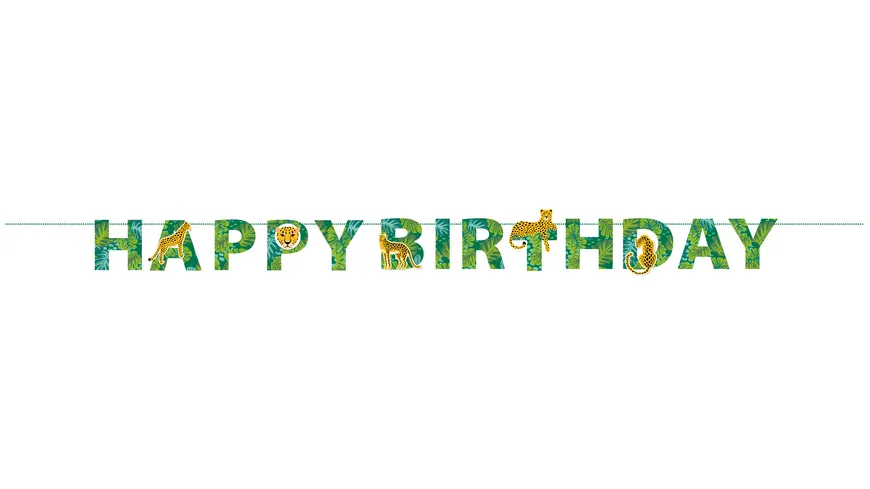 PAP-ART Girlande Happy Birthday Motiv-Leo