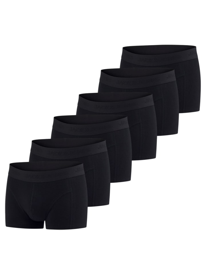 Jack & Jones Trunk 6er Pack Basic Trunks regular/straight in Mehrfarbig günstig kaufen