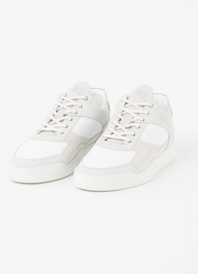 Niskie trampki Filling Pieces ze skóry cielęcej zamszowej