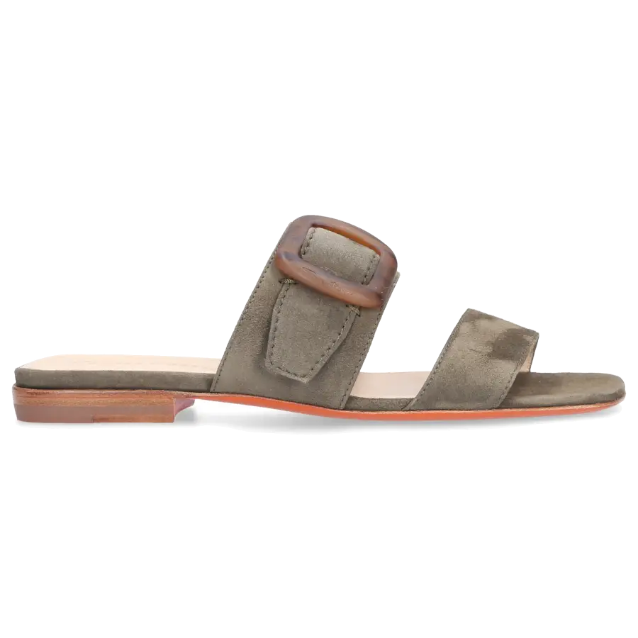 Santoni - Sandalen 59233 Veloursleder - grün