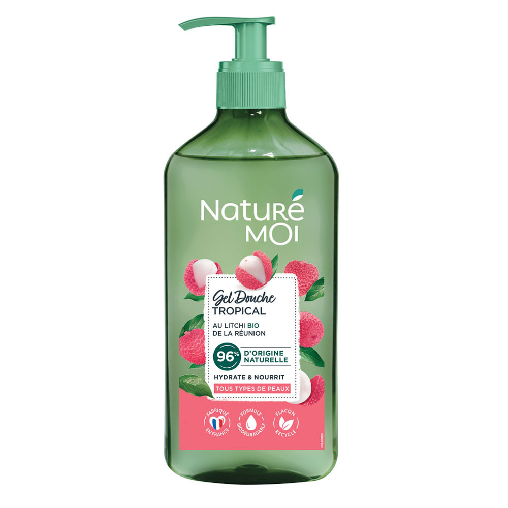 naturé moi Gel douche Tropical Litchi 500 ml Gel douche