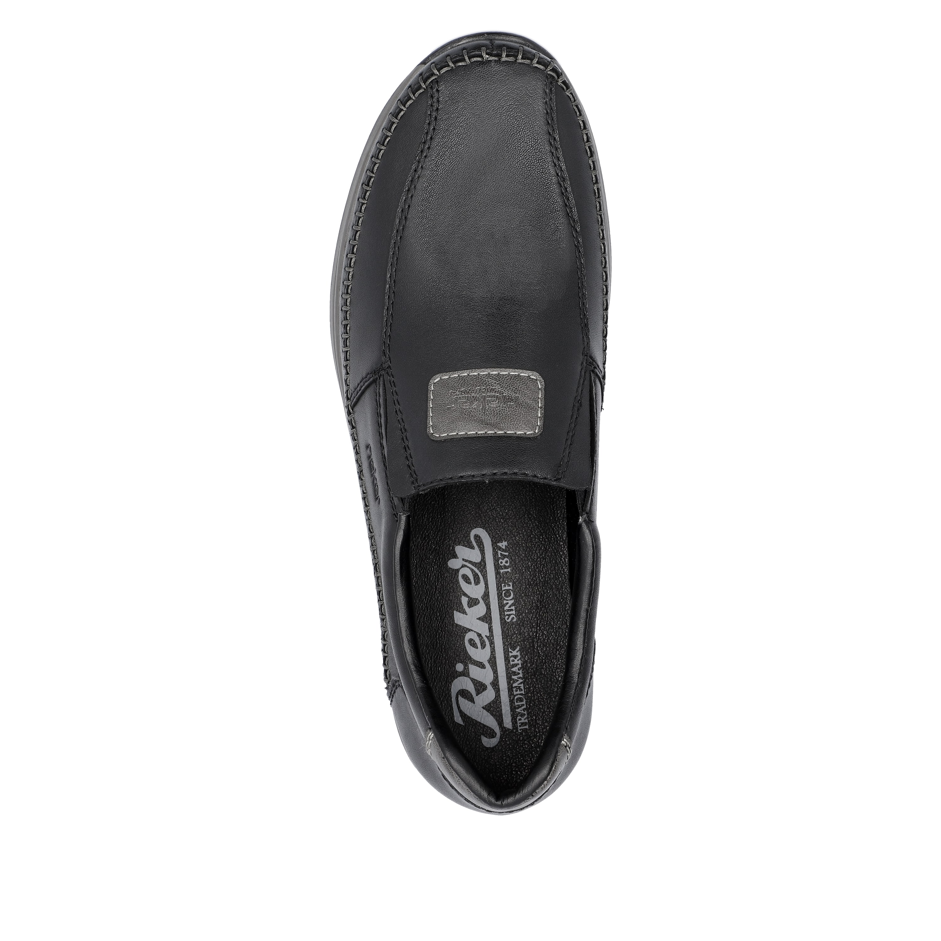 Rieker Herren Slipper tiefschwarz