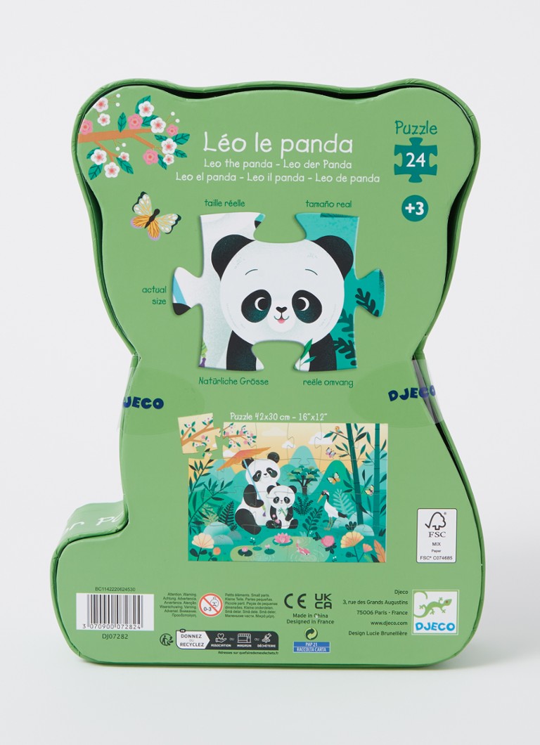 Puzzle Djeco Leo Panda, 24 de piese
