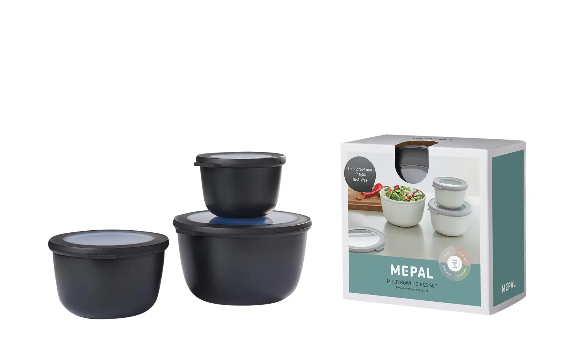 Mepal Multischüssel-Set, 3-teilig Cirqula