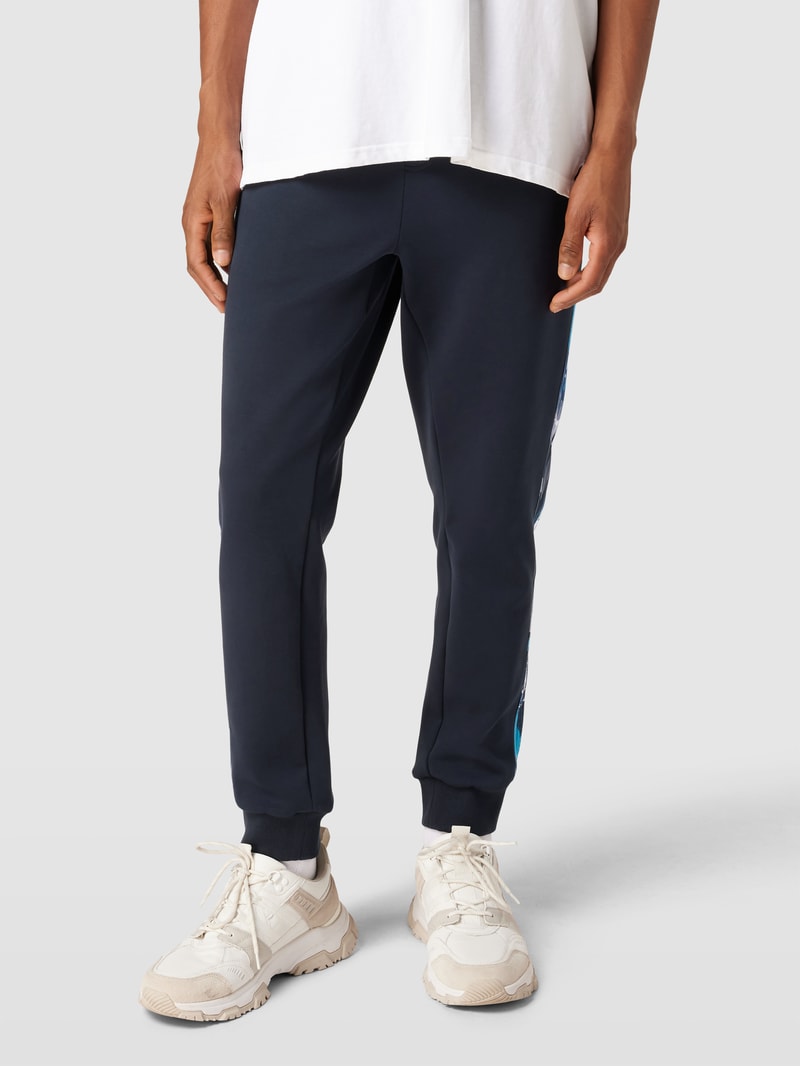 Sweatpants mit Galonstreifen Modell 'Hurley' in dunkelblau