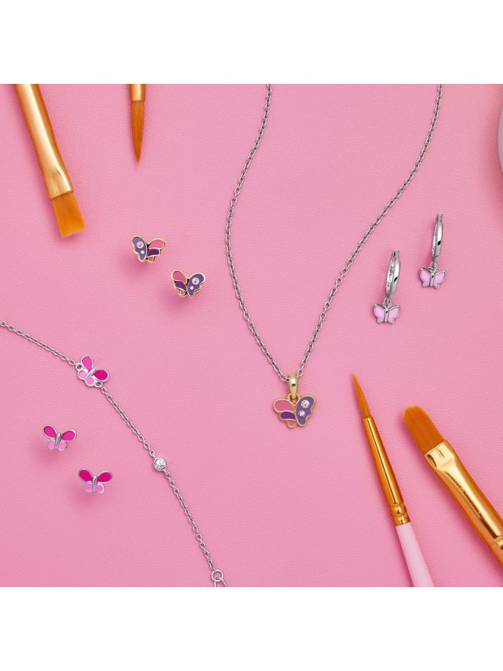 Prinzessin Lillifee Creolen Silber 925, rhodiniert in Rosa günstig kaufen onesize