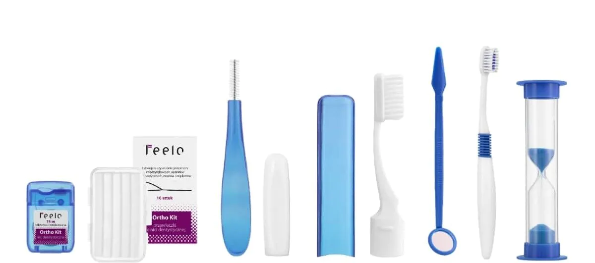 „Feelo Blue“ ortodontinis rinkinys kosmetinėje