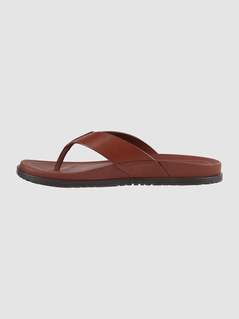 Zehentrenner aus Leder Modell 'Wainscott' in cognac