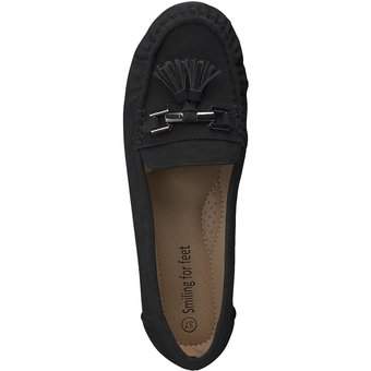 smiling for feet Mokassin in schwarz