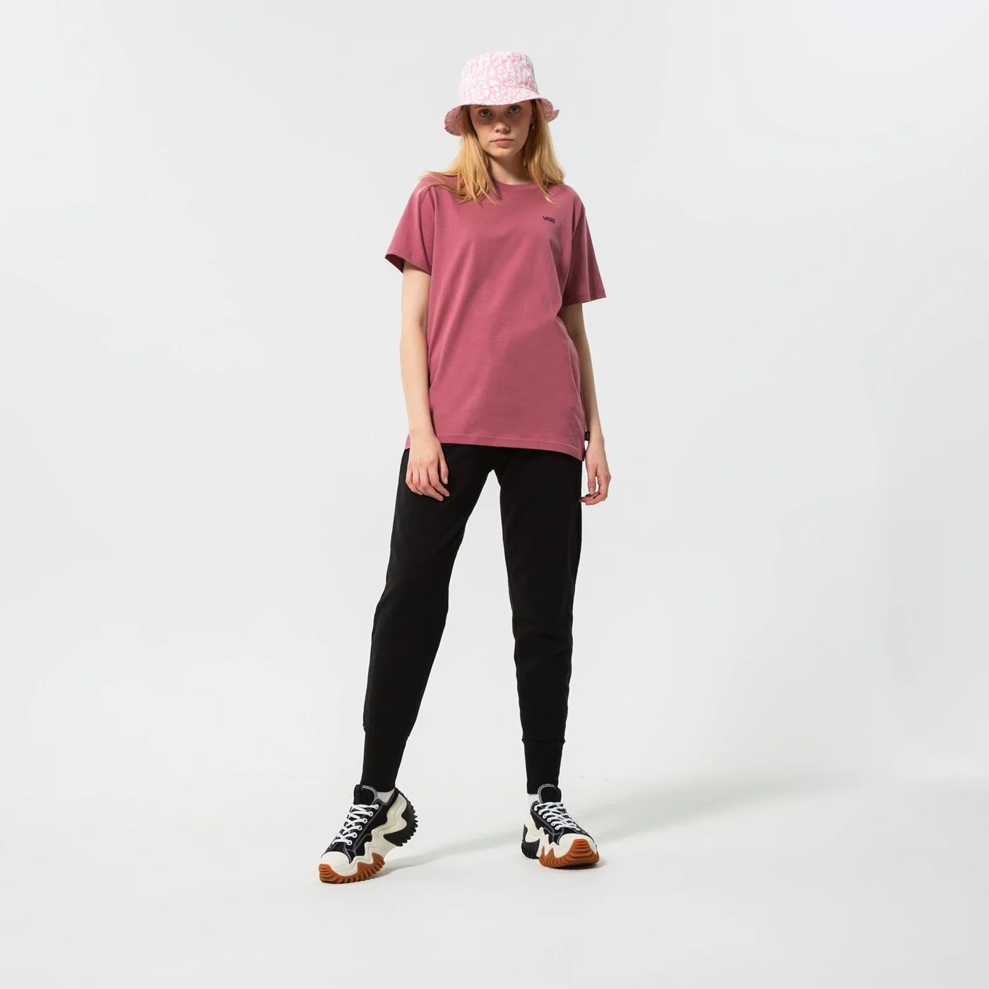 VANS T-SHIRT LEFT CHEST LOGO TEE EM Dunkelrot