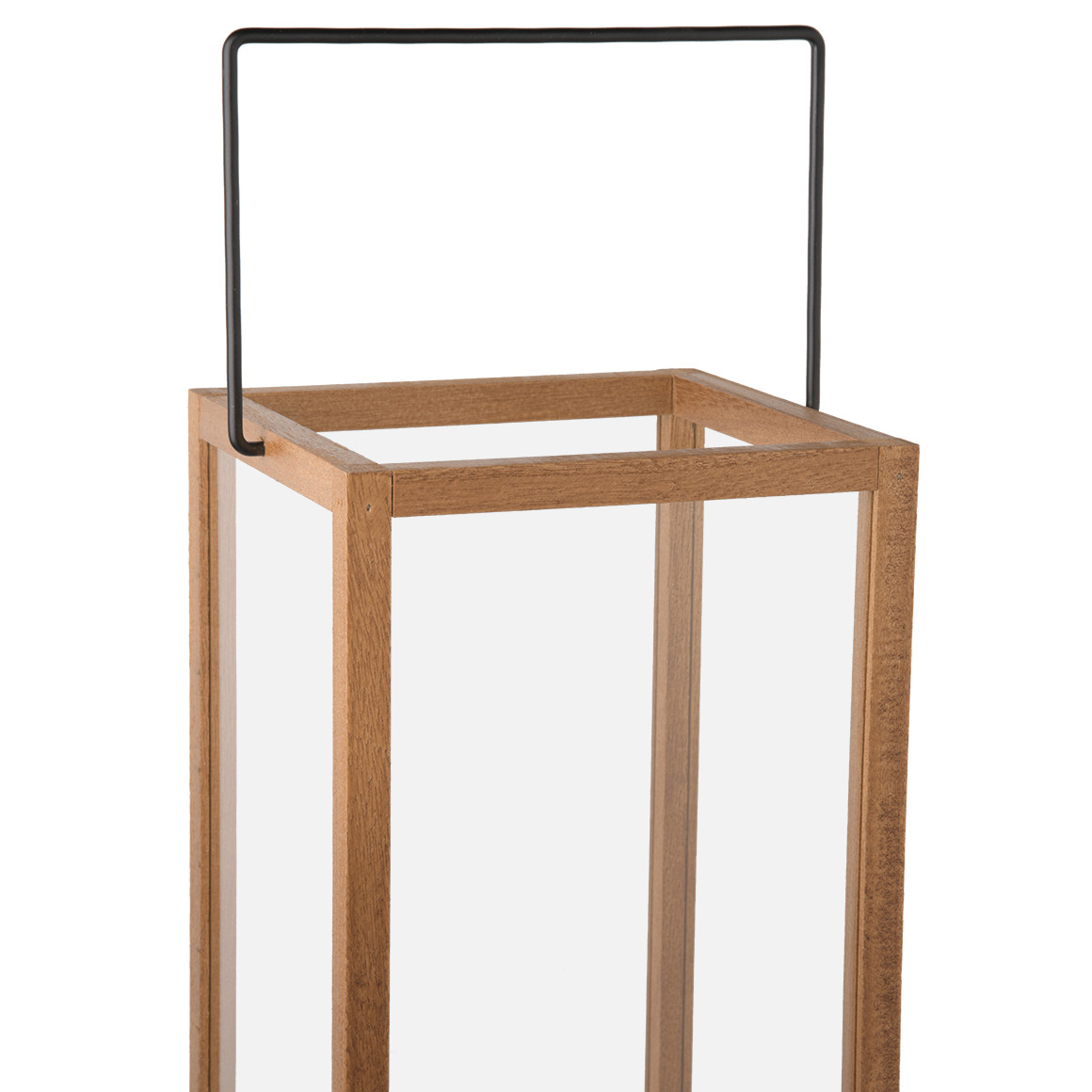 Großes Windlicht aus Holz