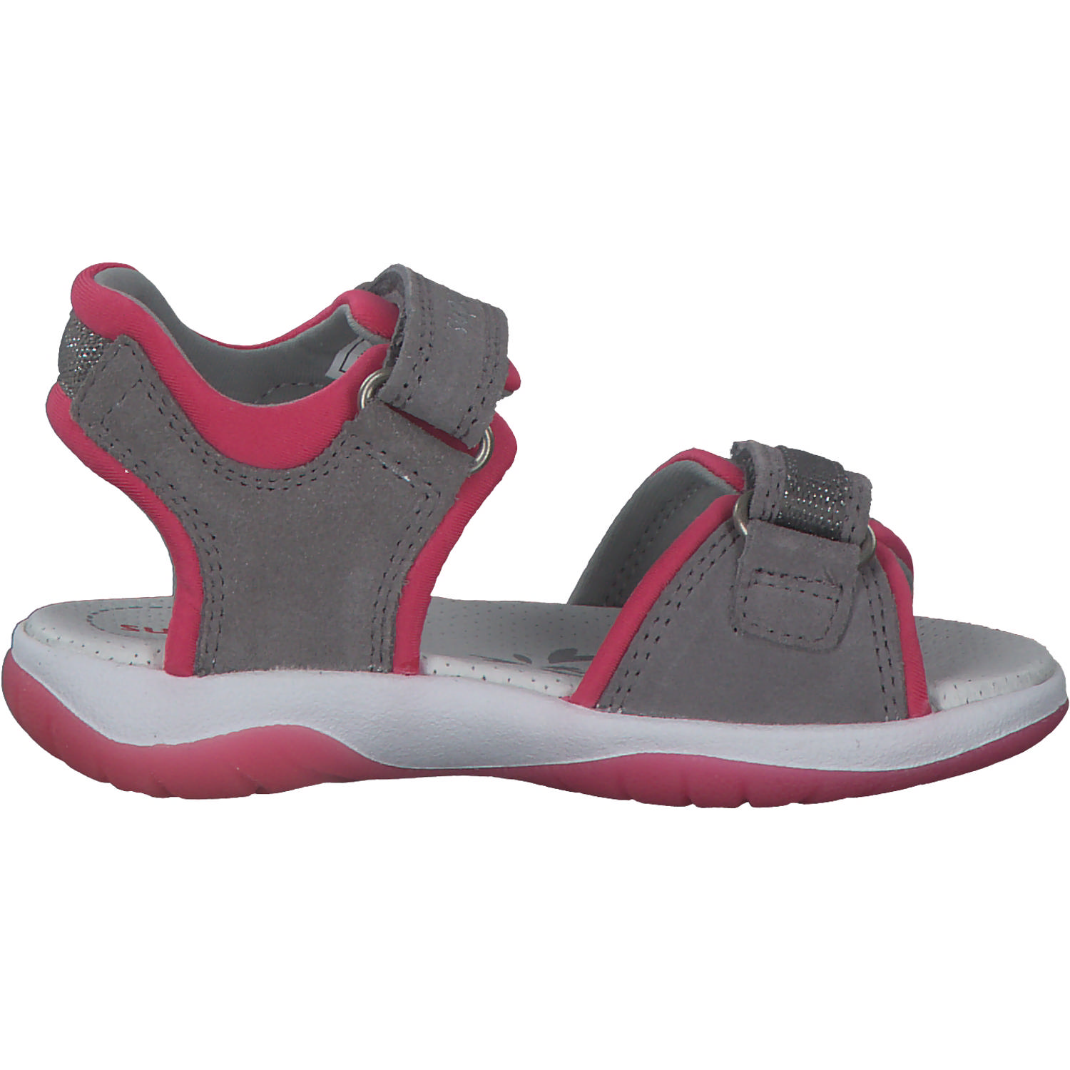 Superfit SUNNY 06127, Sandalen (Kinder), Kinder, hellgrau/pink