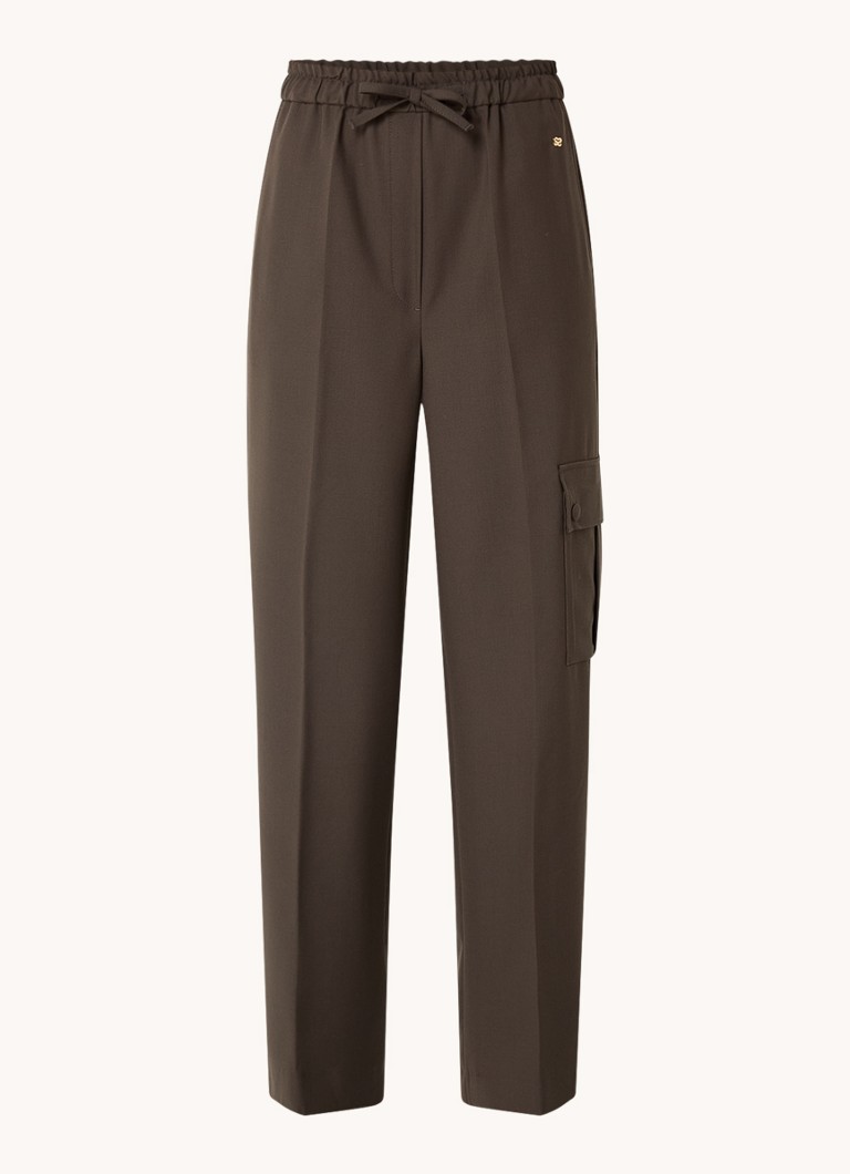 Sandro high-waist wide-fit chino with side pockets