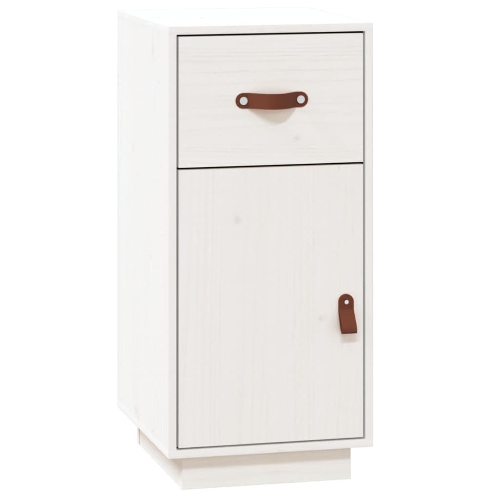 vidaXL Sideboard Sideboard Weiß 34x40x75 cm Massivholz Kiefer (1 St)