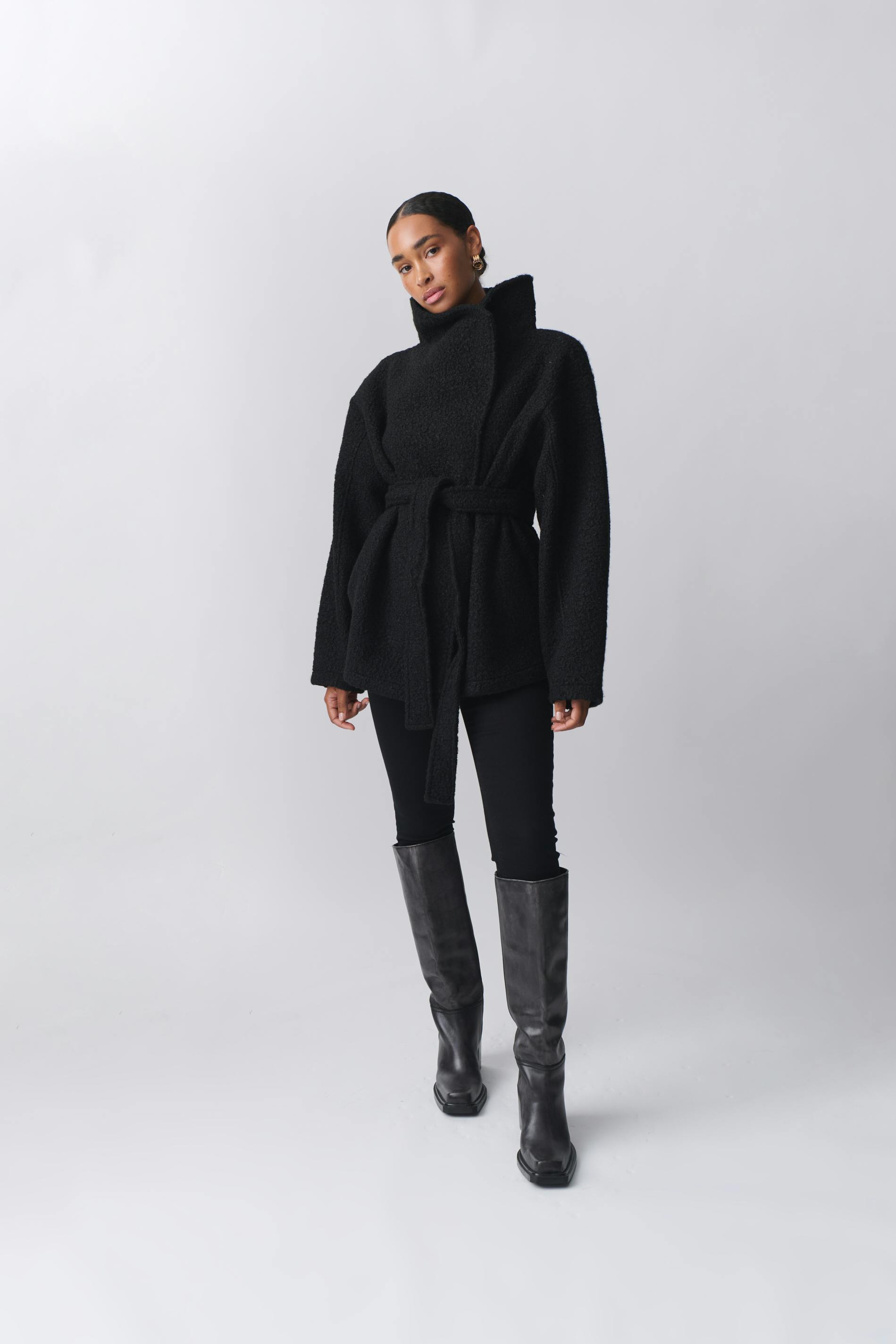 Soft belted jacket