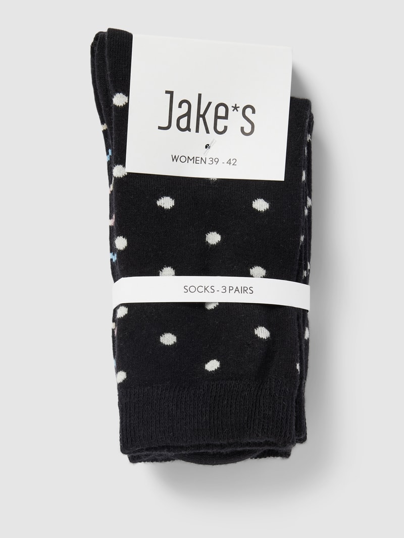 Socken mit Allover-Muster in schwarz